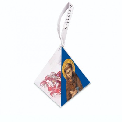 PVC pyramids "Saint Francis" with crystal Rosary