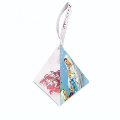 PVC pyramids "Our Lady of Lourdes" with crystal Rosary