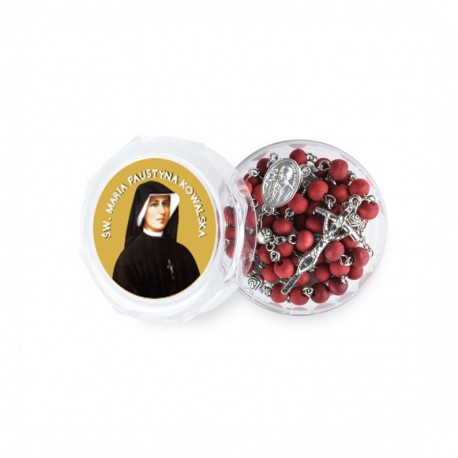Santa Faustina Kowalska - Scatola con Rosario profumato